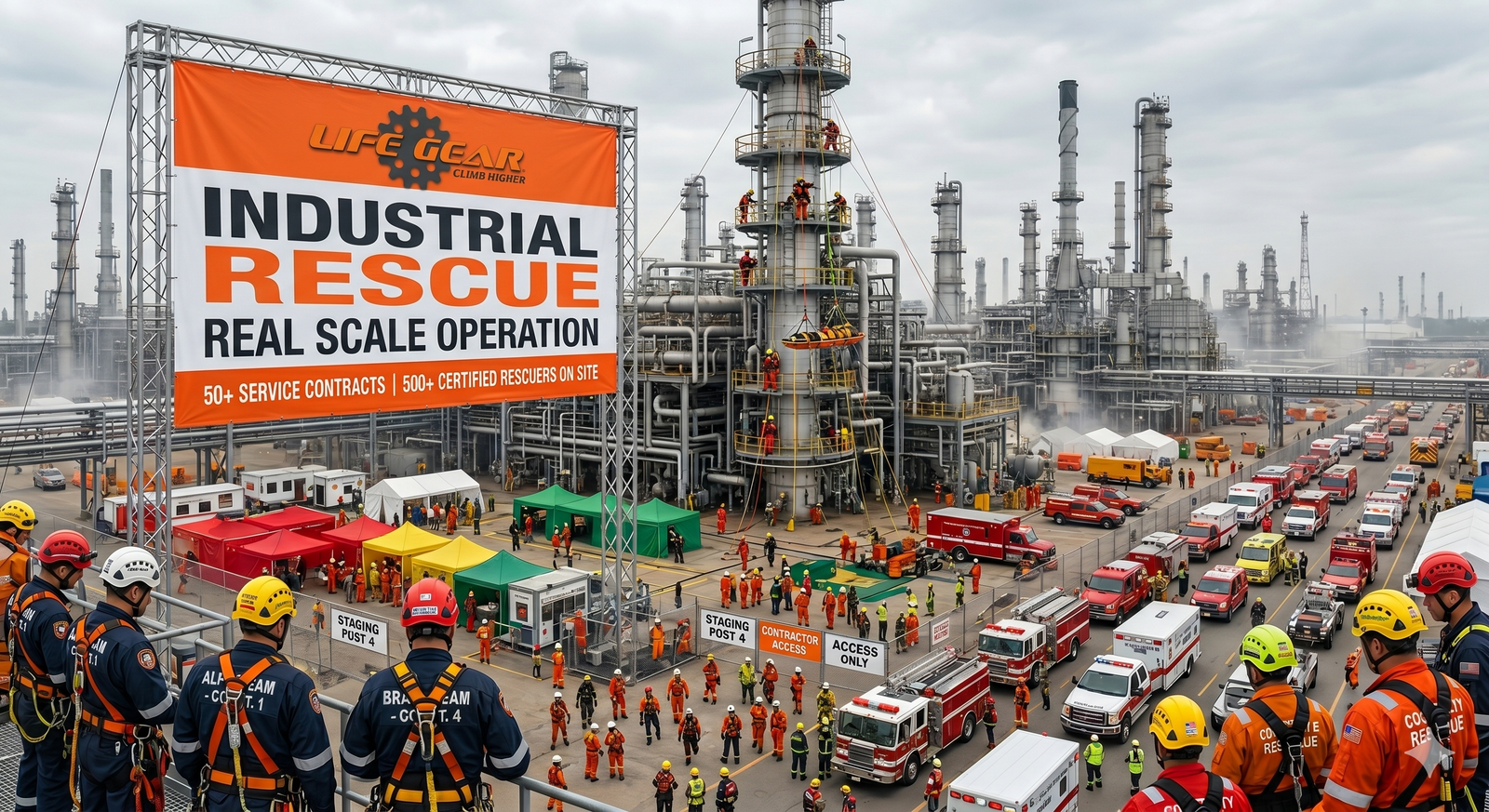 50+ Contracts. 500+ Certified Rescuers. What Industrial Rescue at Real Scale Looks Like
