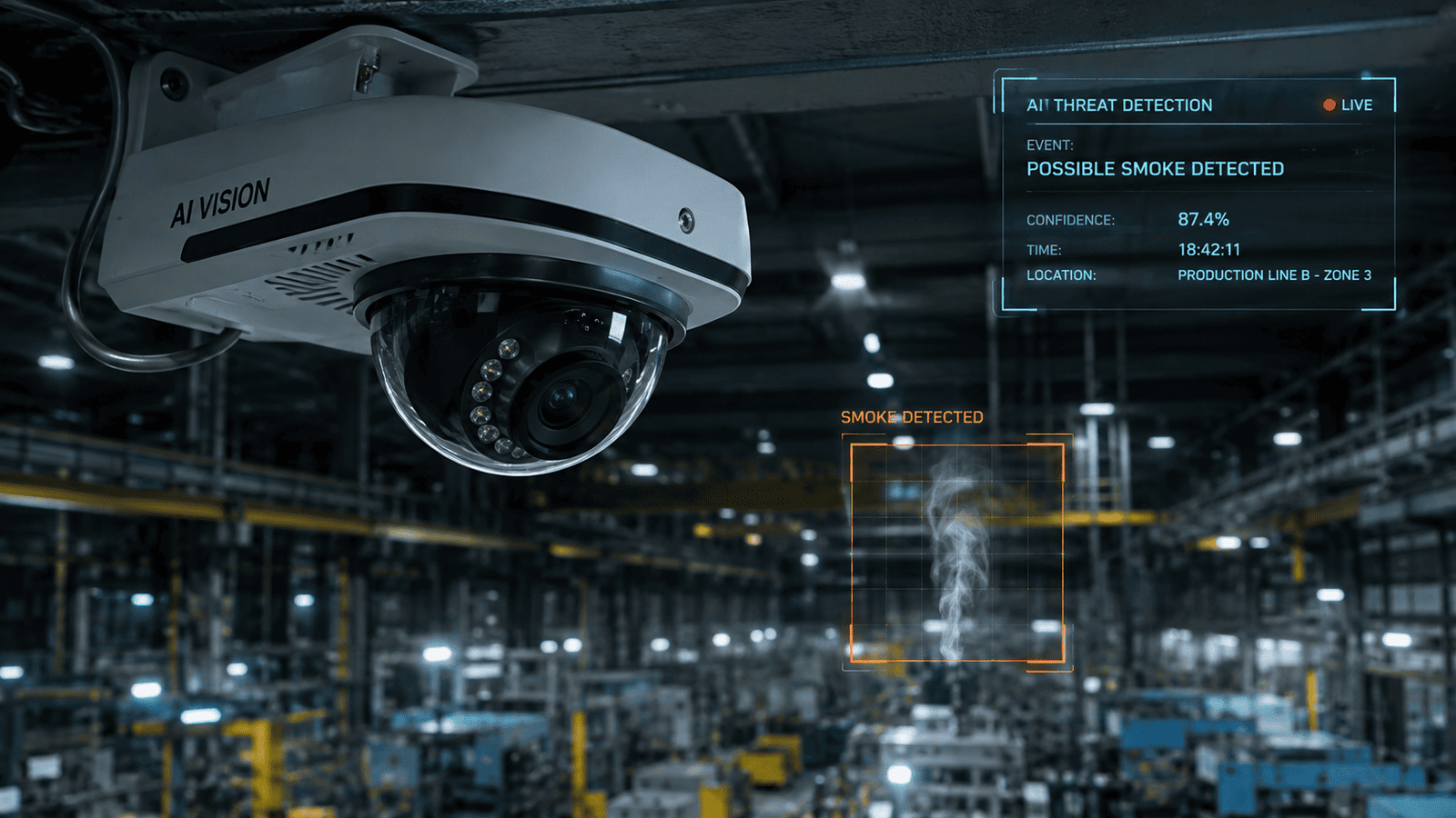 Fire & Smoke Detection in Real Time: How Edge AI Is Changing Plant Safety